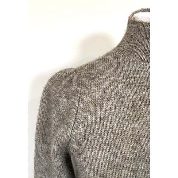 Marled Reunited Women’s Sweater Pullover Turtleneck Pleated Shoulders Tan Sz S - Picture 3 of 8